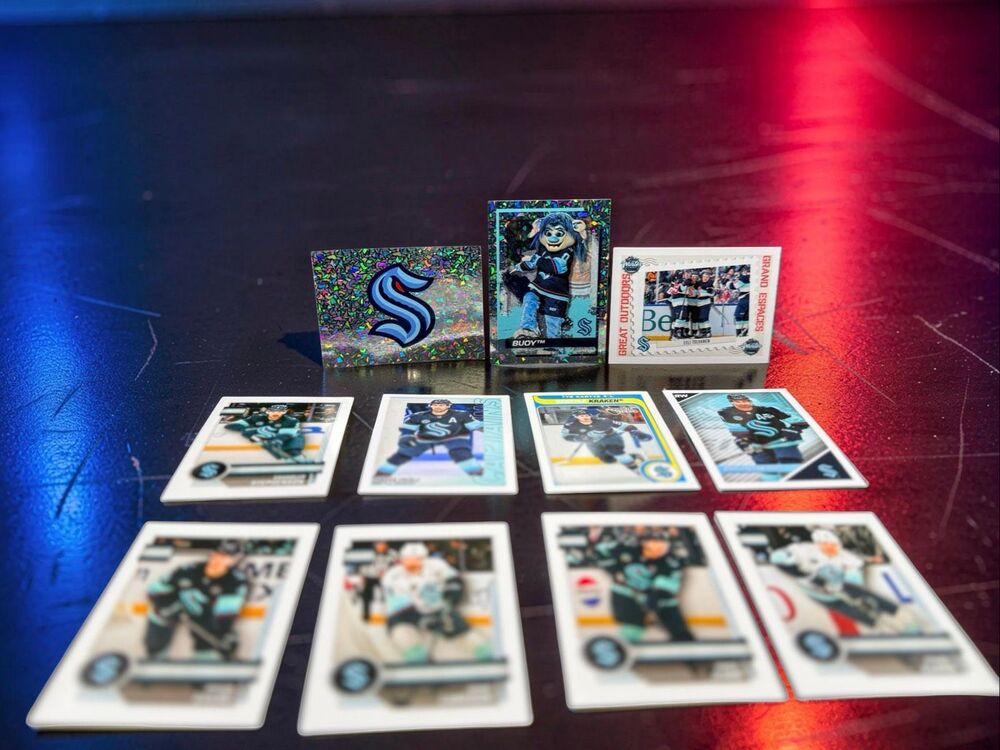 2024-25 Topps NHL Stickers Foil Base Mascot Hyper Stars Team Lot Kraken
